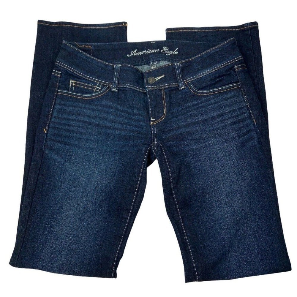 American Eagle Womens Slim Boot Blue Jeans Size 4R